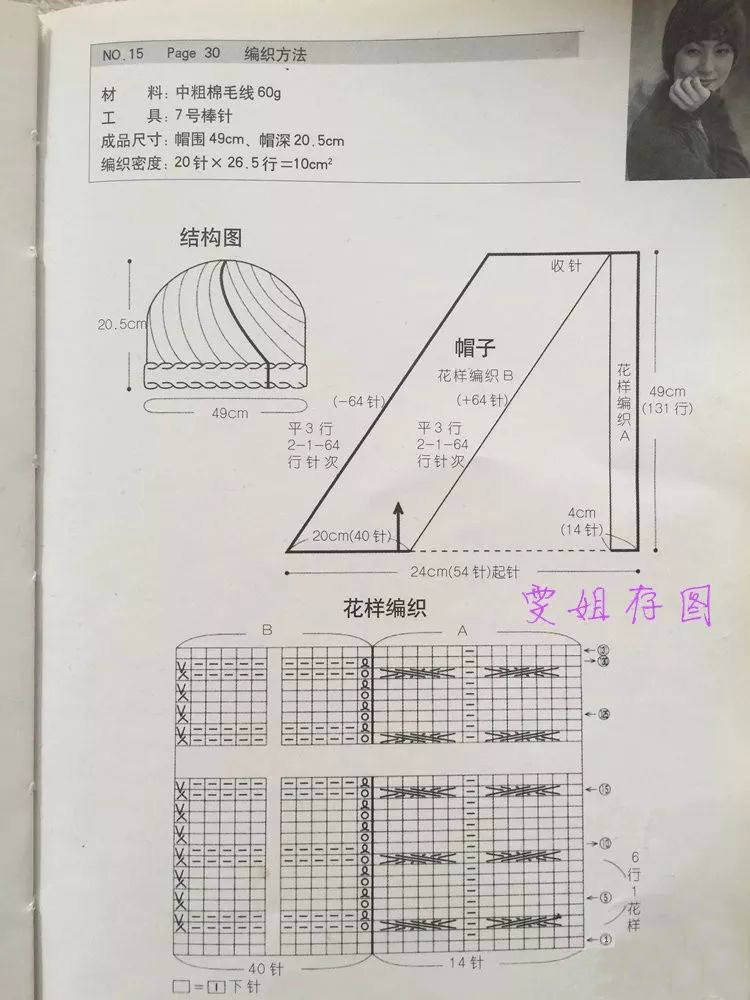 帽子編織教程